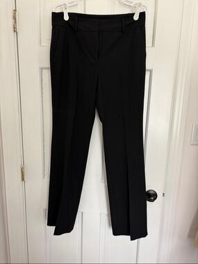 Ann Taylor Black Straight-Leg Dress Pants